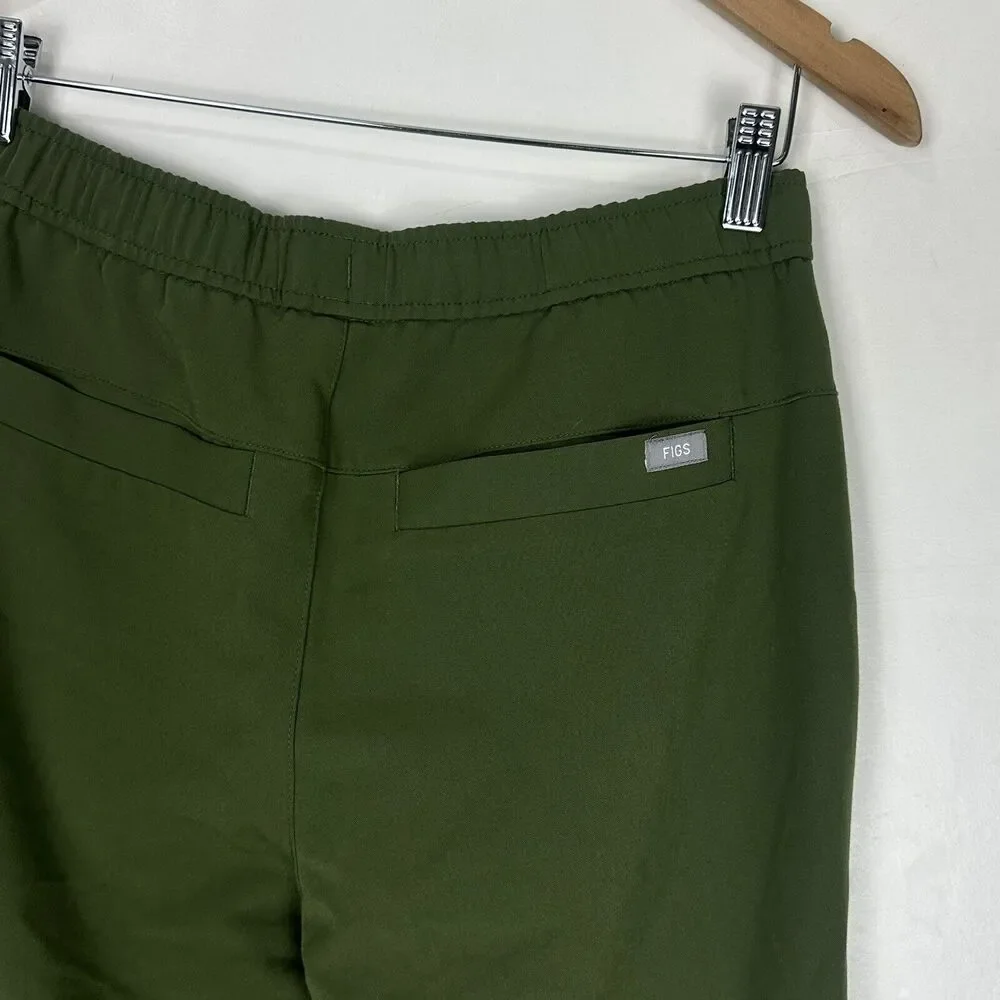 FIGS Men’s Tansen Jogger Limited edition Dark Olive Scrub Pants Size S/S petite